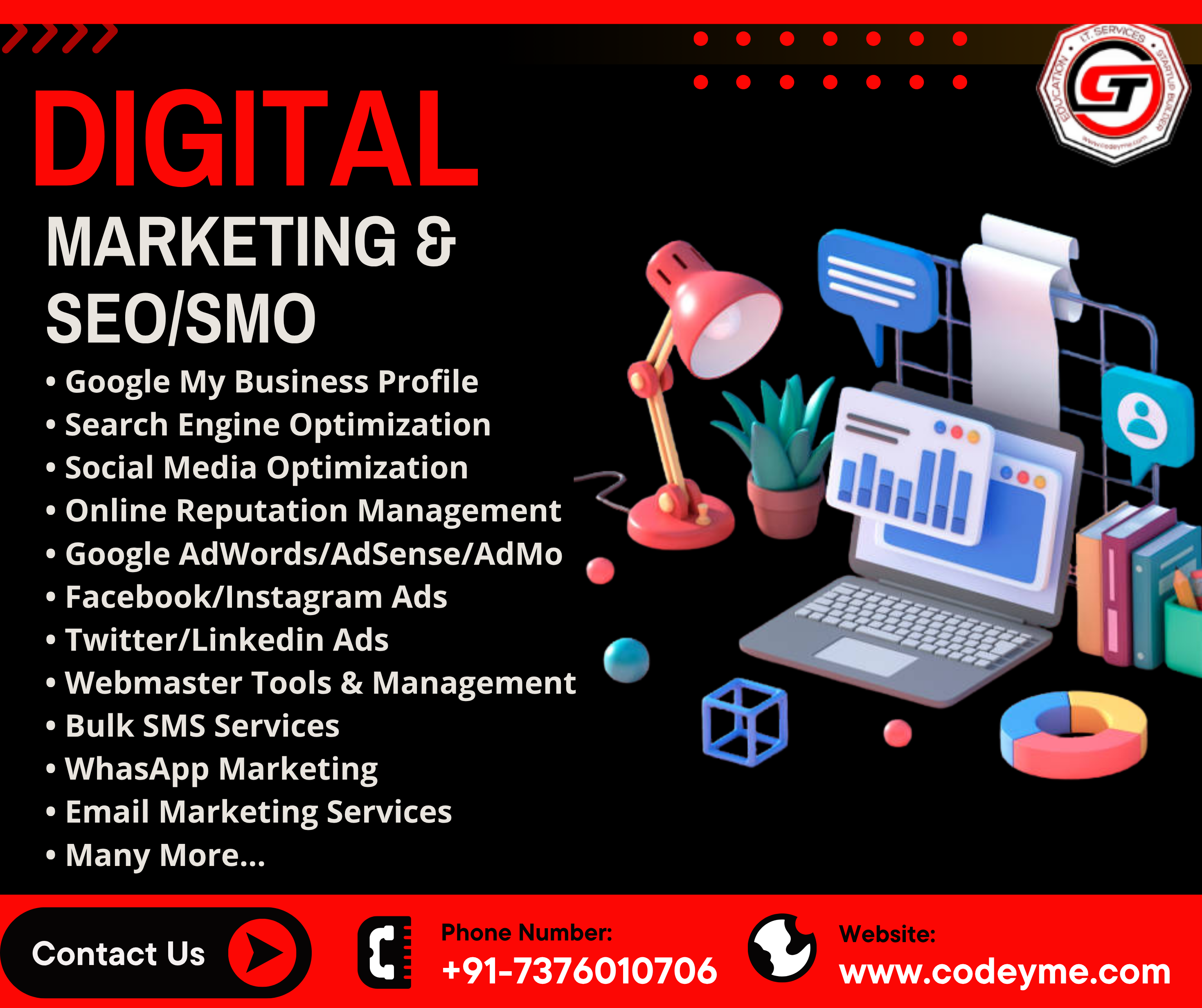 Digital Marketing & SEO Growth - Codeyme
